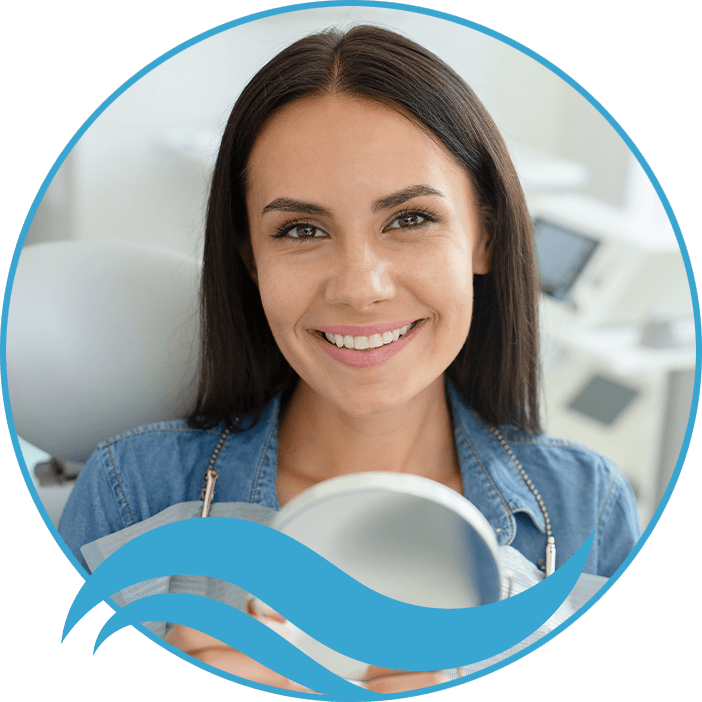 girl with new smile